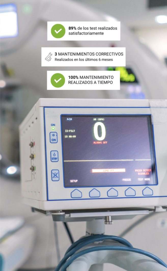 Monitoreo individual y estadísticas de equipos médicos, Seguimiento del ciclo de vida